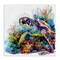 Stupell Industries Aquatic Sea Turtle Canvas Wall Art Design by LSR Design Studio
